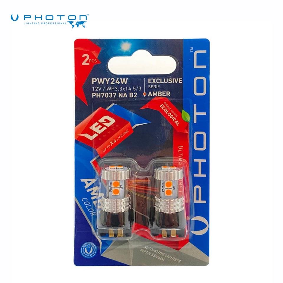 PHOTON 12V GÜNDÜZ SÜRÜŞ AMPULÜ 6 LEDLİ SARI (PW24W) (2 AD)