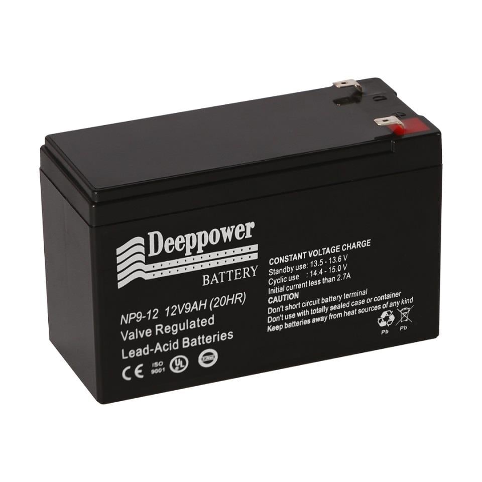 DEPPOWER12V 9 AH AKÜ KURU TİP (BÜYÜK FİŞLİ) (150*65*90) (2.60 KG)