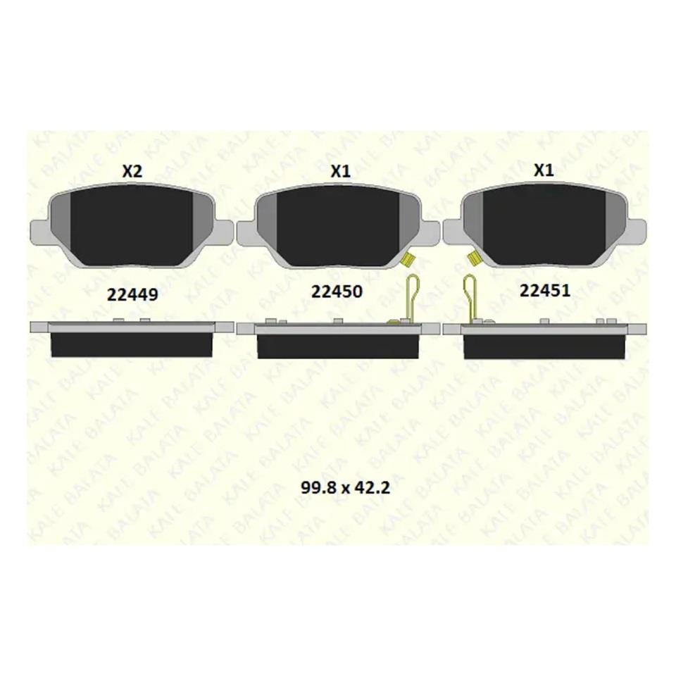 ARKA FREN BALATASI FIAT EGEA