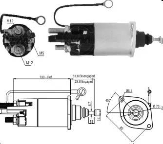 ZM 12V MARŞ OTOMATİĞİ DELCO TİPİ (2 KULAK) 39MT 