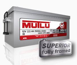 MUTLU 12V 225 AH AKÜ SFB 1250 A (EN) SHD (SÜPER AĞIR HİZMET) (518*273*242)