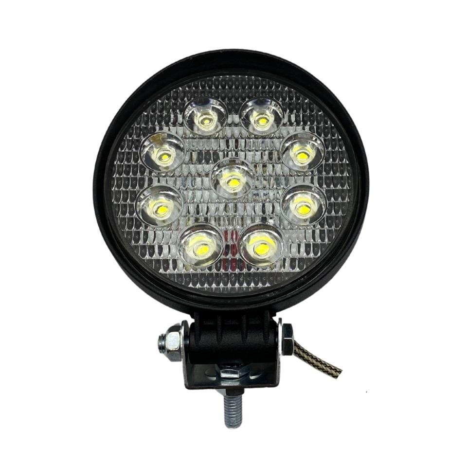 NIKEN 9V-48V ÇALIŞMA LAMBASI PRO (9 X 3W POWER LEDLİ) YUVARLAK (114 MM)