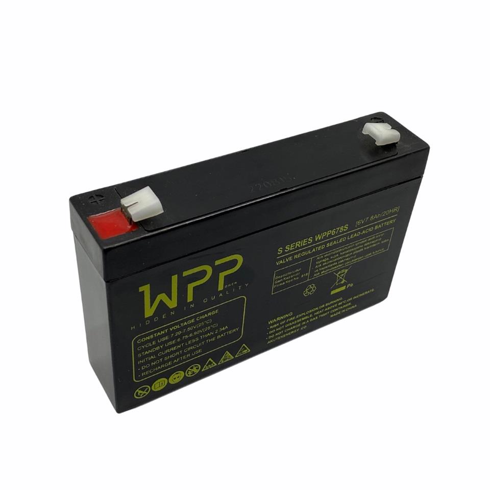 WPP 6V 7.8 AH AKÜ KURU TİP (150*34*94)