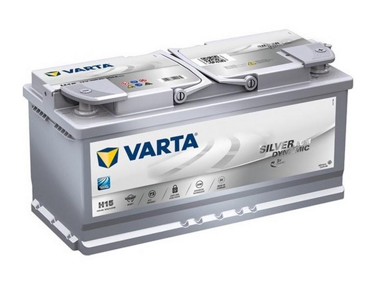 VARTA 12V 105 AH AKÜ AGM SILVER DYNAMIC CCA 950 A (EN) (START-STOP) (393*175*190)