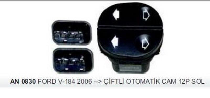 CAM ANAHTARI ÇİFTLİ (12 FİŞ) (SOL KAPI) FORD TRANSİT V184 2006 >
