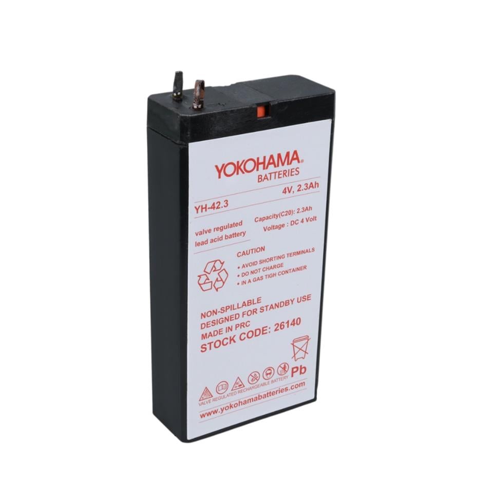 YOKOHAMA 4V 2.3 AH AKÜ KURU TİP LEHİMLİ (50*22*100)