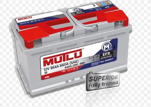 MUTLU 12V 95 AH AKÜ FULL ENERGY 640 A (EN) (353*175*190/190) (80-K5)