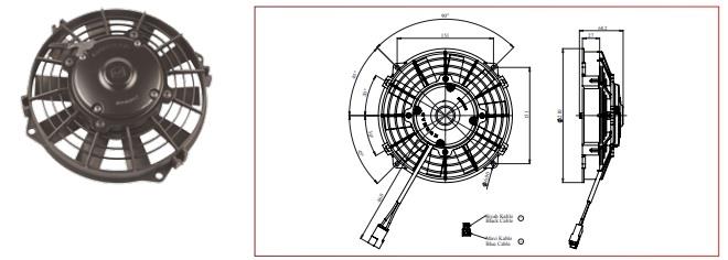 KORMAS 24V FAN MOTORU ÜFLEYİCİ AKSİYEL 8 
