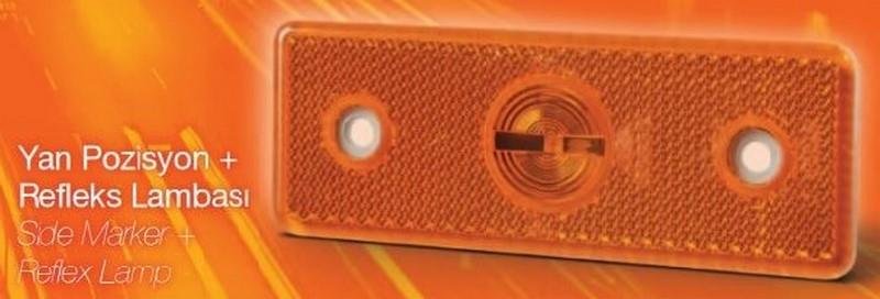 FARBA 24V YAN SİNYAL LAMBASI SİDE MARKER TEK LEDLİ KABLOLU (SOKETLİ)