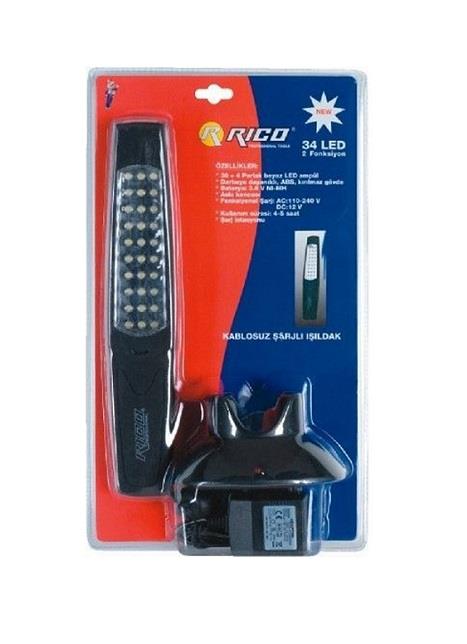 RICO EL FENERİ ÇALIŞMA LAMBASI LEDLİ MIKNATISLI ASKILI ŞARJLI XX307B