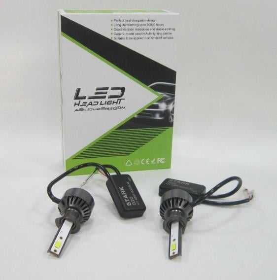 9-32V H1 LED XENON FAR AMPUL SETİ 6500K 3800 LÜMEN (CSP LED) (KISA FANLI)