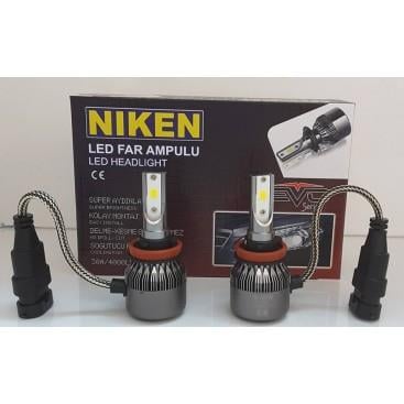 NIKEN 12V HB4 9006 COB LED XENON FAR AMPUL SETİ 6000K 4000 LÜMEN