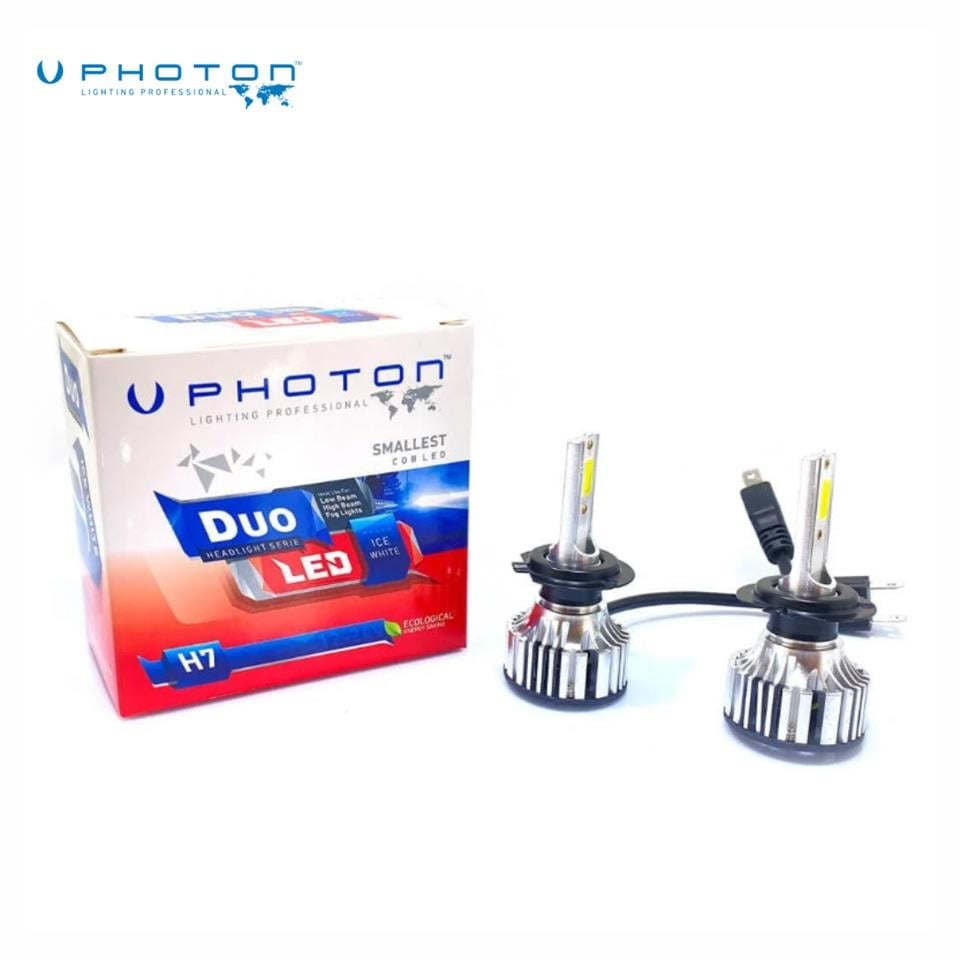 PHOTON 12V H7 COB LED XENON FAR AMPUL SETİ 6000K 6000 LÜMEN