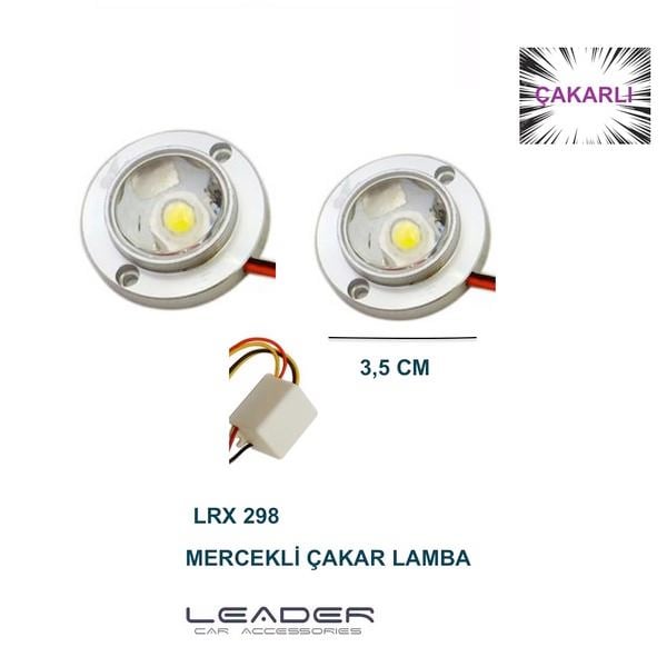12V GÜNDÜZ SÜRÜŞ LEDİ YUVARLAK TEK LEDLİ (MERCEKLİ) ALÜMİNYUM (36 MM) (2 AD)