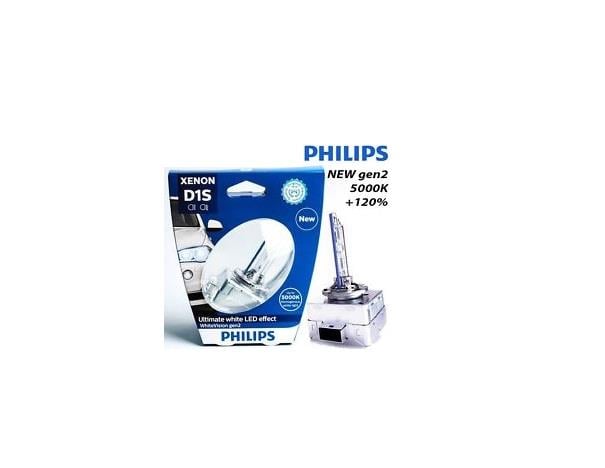 PHILIPS XENON AMPUL D1S 35W %120 FAZLA IŞIK 5000K WHITE VISION