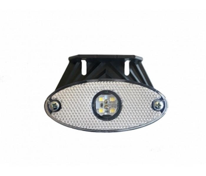 12V-24V YAN PARK LAMBASI DORSE SİDE MARKER BEYAZ OVAL (4 LEDLİ)
