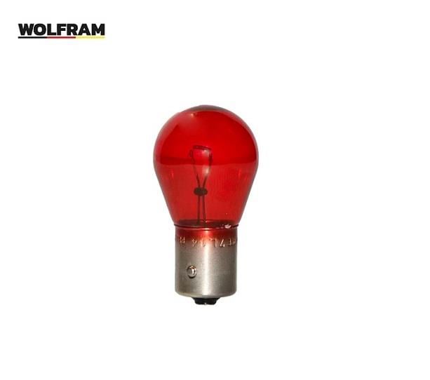 WOLFRAM 12V 93 AMPUL 21W (KIRMIZI) (ŞAŞI YAKIN TIRNAK) GERMANY 