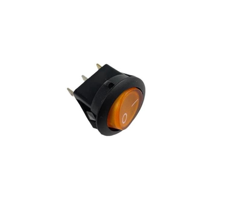 TUŞLU ANAHTAR LED IŞIKLI (20 MM) (YUVARLAK) SARI