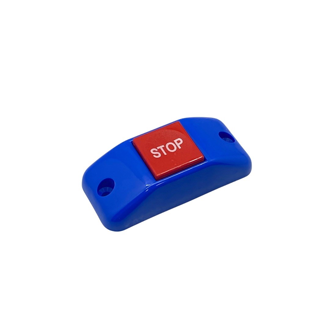 DURACAK (STOP) İKAZ BUTONU DÜZ-TAVAN TİPİ MAVİ (YATAY) (?*? MM) BELEDİYE OTOBÜSÜ