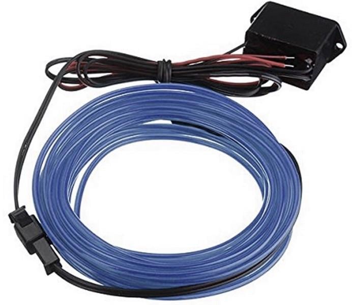 12V NEON IŞIKLI KABLO (İKİ RÖLELİ) (KABLOLU) (BUZ MAVİ) (5 MT)