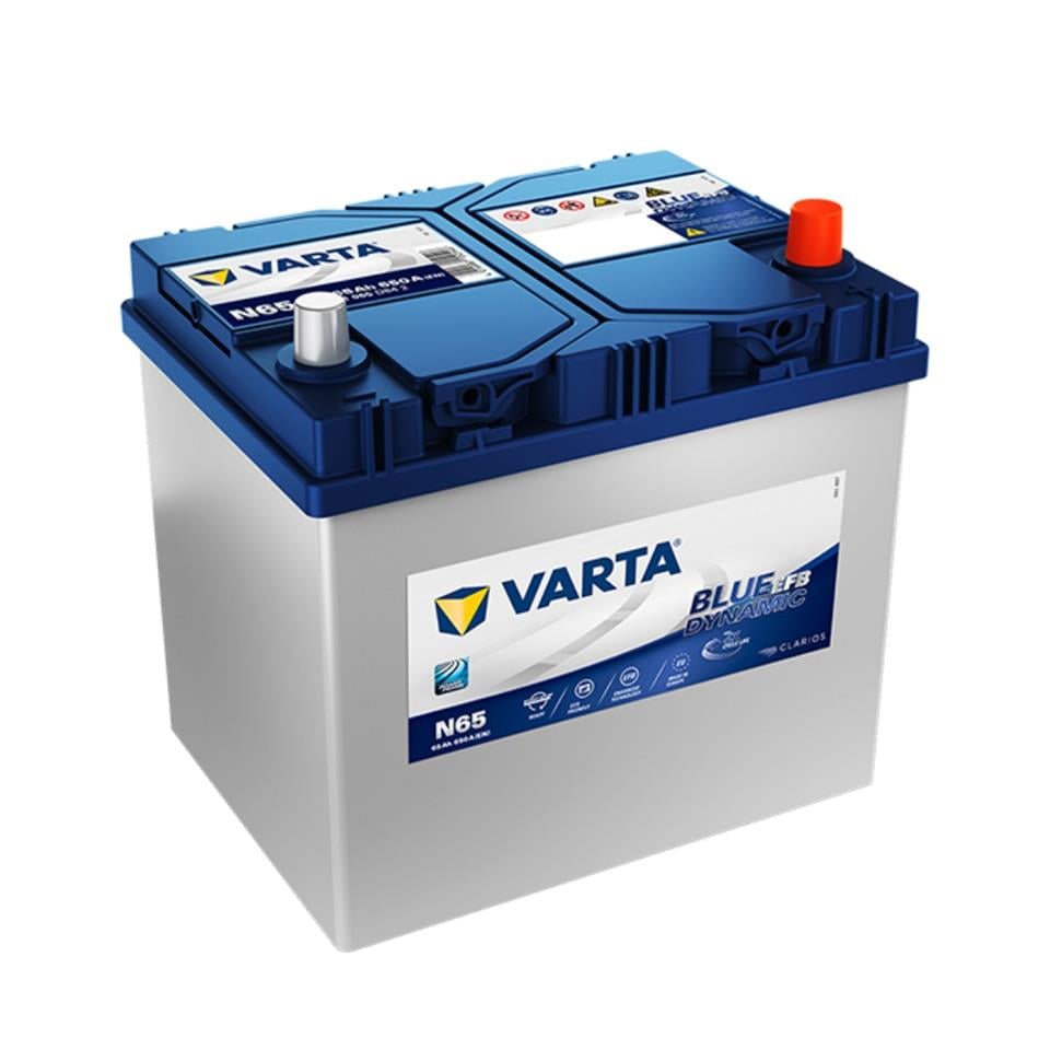 VARTA 12V 65 AH AKÜ EFB BLUE DYNAMIC CCA 650 A (EN) (START-STOP) (232*173*225) (YÜKSEK DÜZ)