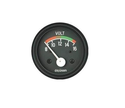 ÖLÇÜSAN 8V-16V VOLTMETRE 52 MM