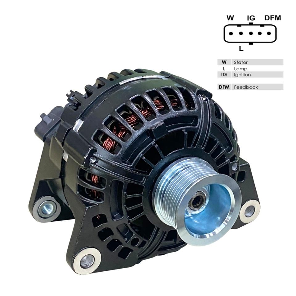 24V ALTERNATÖR DİNAMO PRESTOLITE TIPI 120 A (SOKETLİ 5 FİŞ) (W-L-15-S-DFM)