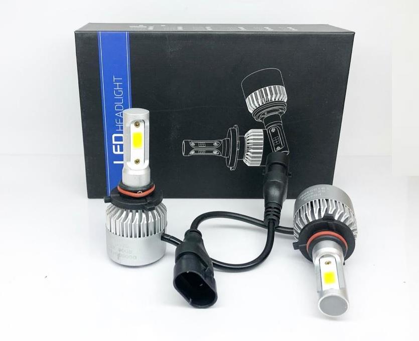 12V-24V HB3 XENON LED FAR AMPUL SETİ 6500K 8000 LÜMEN COB LED