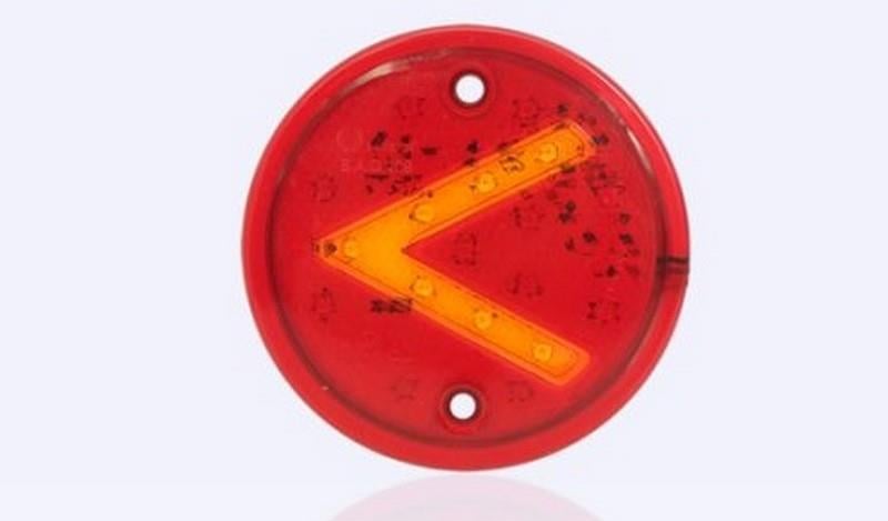 12V-24V STOP LAMBASI YUVARLAK 18 LEDLİ (FREN-PARK-SİNYAL) (97 MM)