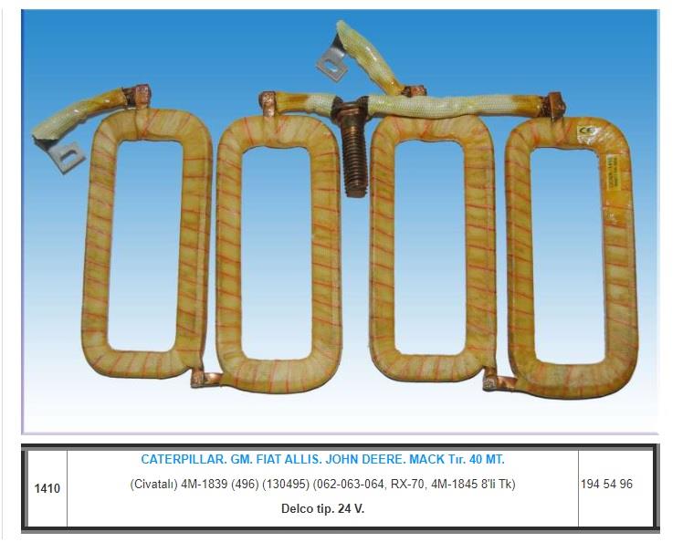 24V MARŞ YASTIĞI DELCO TİPİ 40MT CATERPILLAR