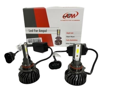 12V HB3 9005 DOB LED XENON FAR AMPUL SETİ 6000K 8000 LÜMEN