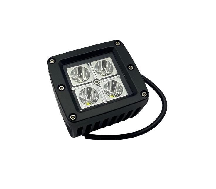 10V-30V ÇALIŞMA LAMBASI (4 X 3W POWER 4 LEDLİ) KARE