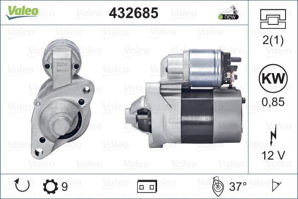 VALEO 12V MARS MOTORU 9 DİŞ 0.7 KW RENAULT CLIO/TWINGO