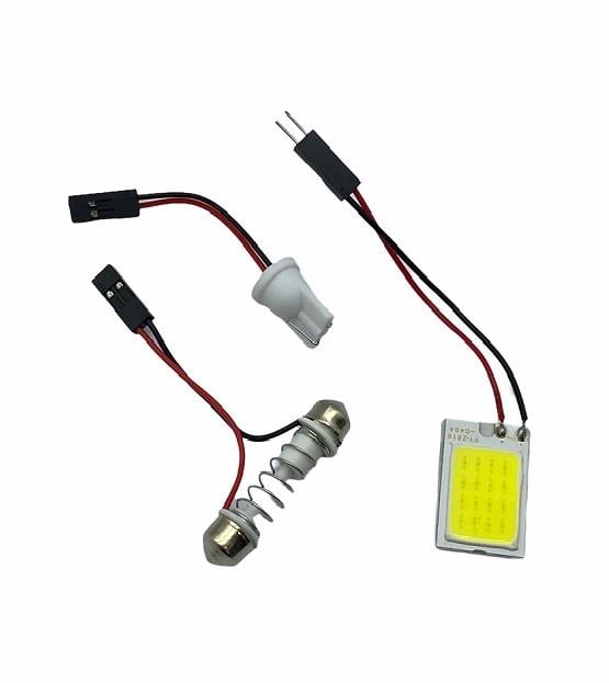 12V COB LED BEYAZ 18 LEDLİ (T10 DİPSİZ/SOFİT) UNIVERSAL (25 X 15)