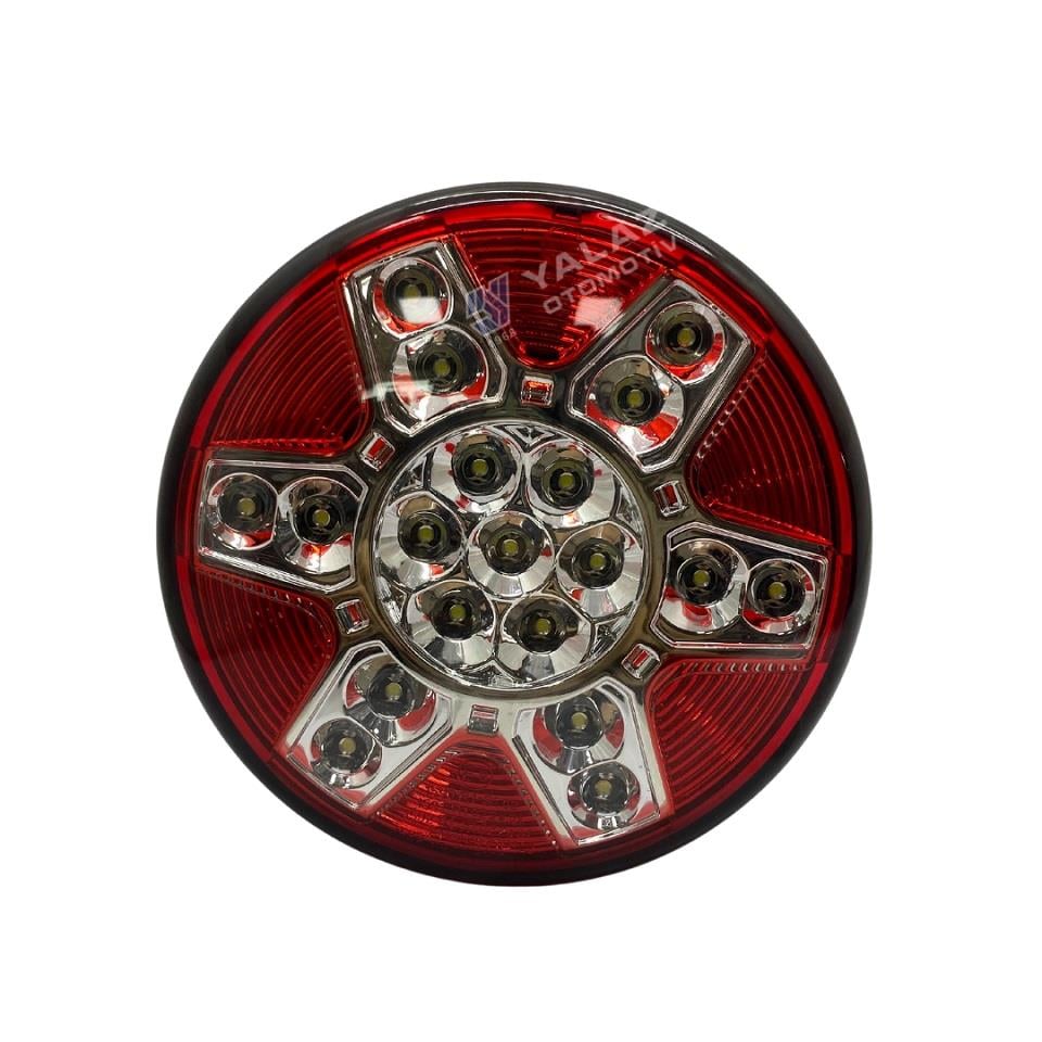 FARPLAS 24V GERİ VİTES LAMBASI LEDLİ (YUVARLAK) GÜLERYÜZ COBRA-MITSUBISHI-OTOKAR-TEMSA (122 MM)