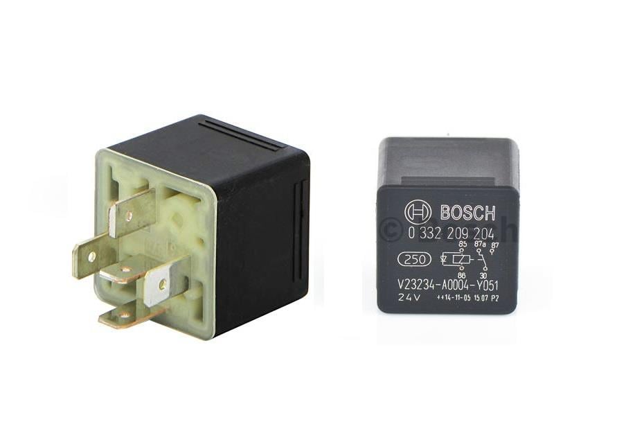 BOSCH 24V RÖLE 5 UÇLU 10/20 A (DİYOTLU) (30-85-86-87-87a)