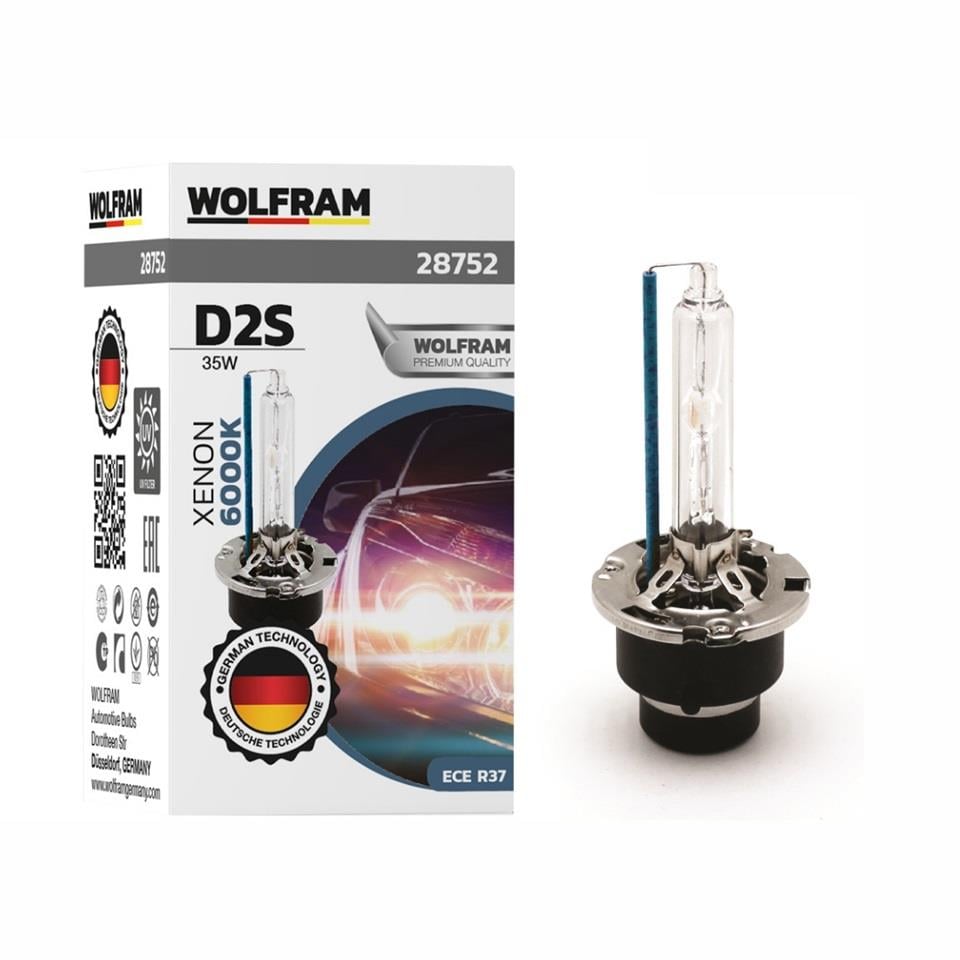 WOLFRAM 12V-85V XENON AMPUL D2S 35W 6000K ULTRAVİOLET GERMANY