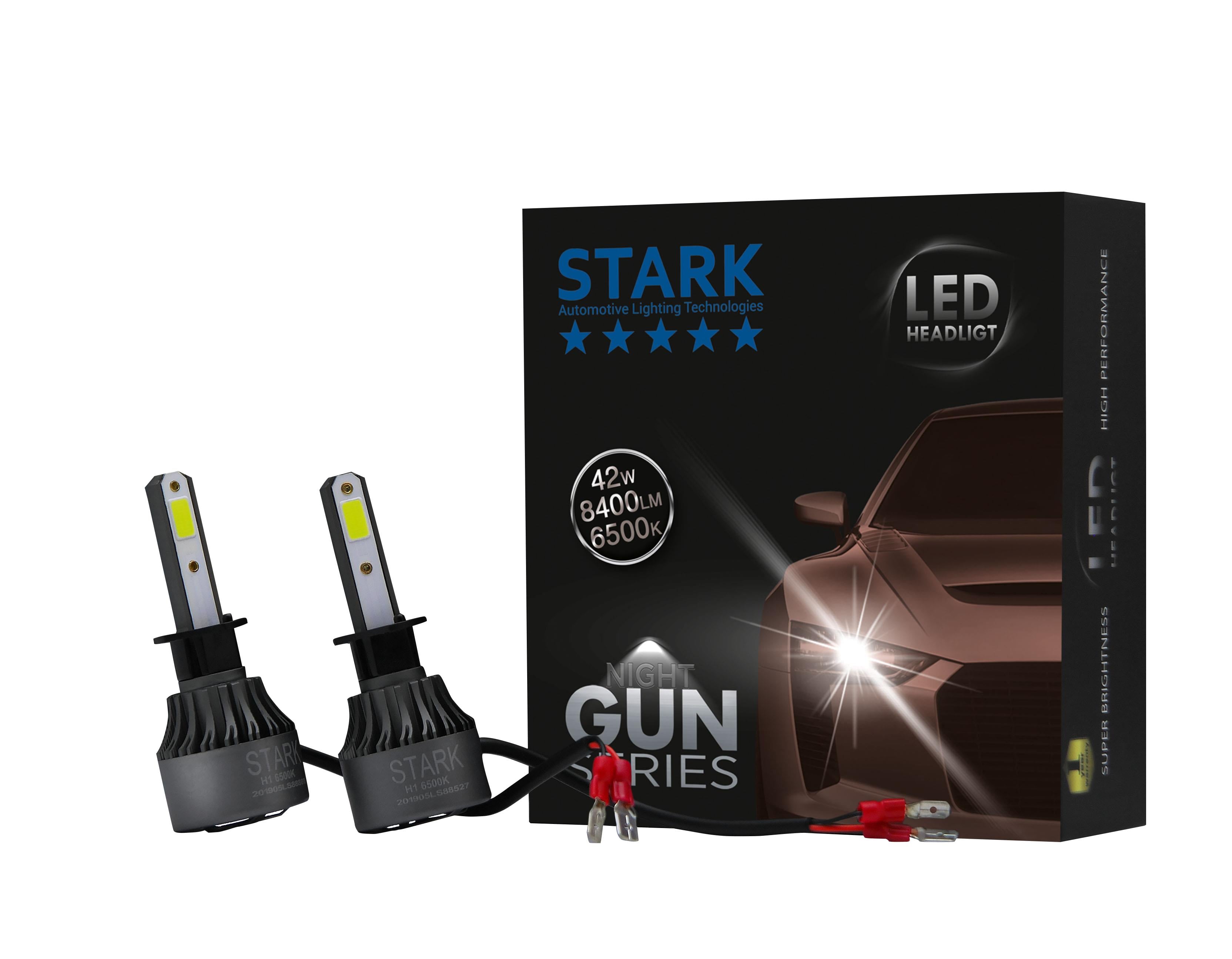 12V-24V H1 XENON LED FAR AMPUL SETİ 42W 6500K 8400 LÜMEN COB LED