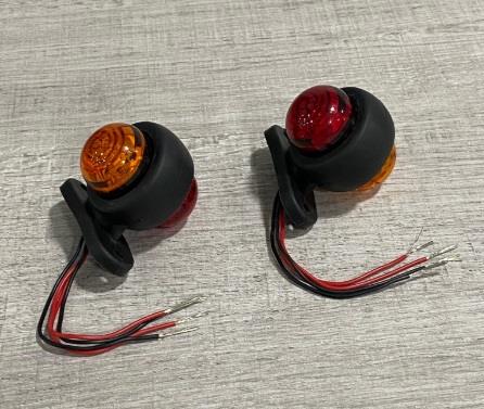 12V-24V TAKOZ LAMBASI MİNİ SARI-KIRMIZI (LEDLİ)