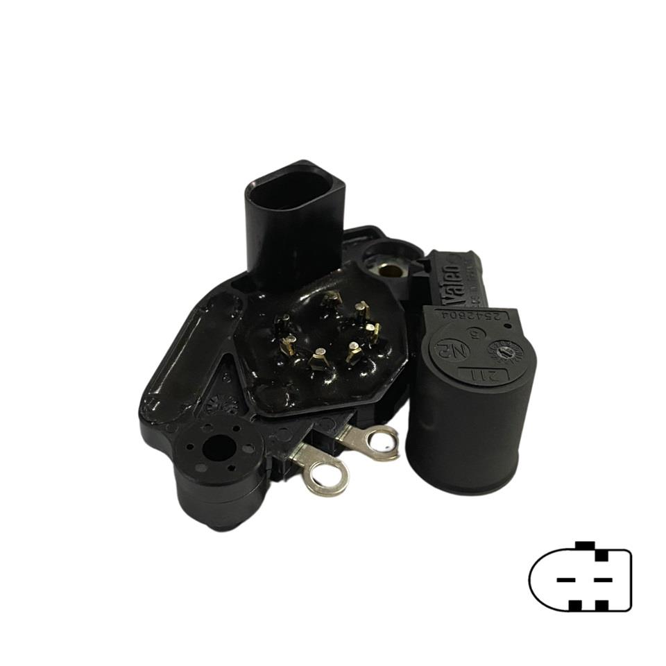 VALEO 12V KÖMÜRLÜ KONJEKTÖR (2 UÇLU) (2 FİŞ SOKETLİ) (L-DFM) VW TRANSPORTER 1999-2003