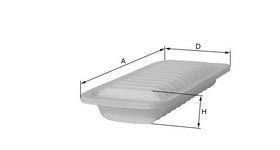 HAVA FİLTRESİ TOYOTA AVENSIS/COROLLA/HILUX/VERSO  