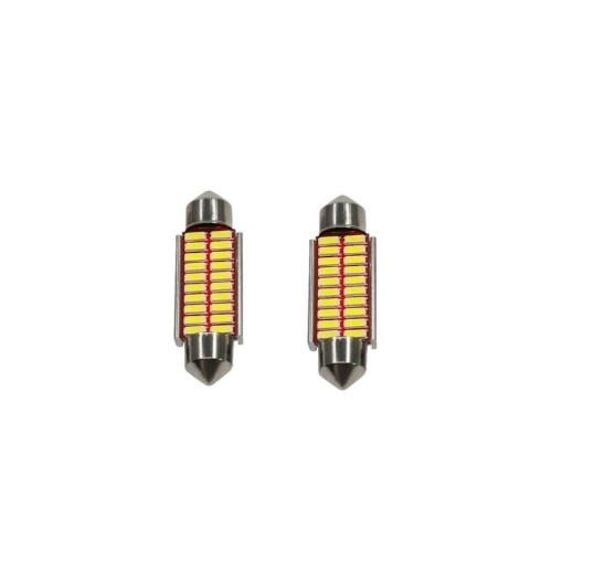 12V SOFİT AMPUL 20 LEDLİ BEYAZ 6000K (39 MM) (2 AD)