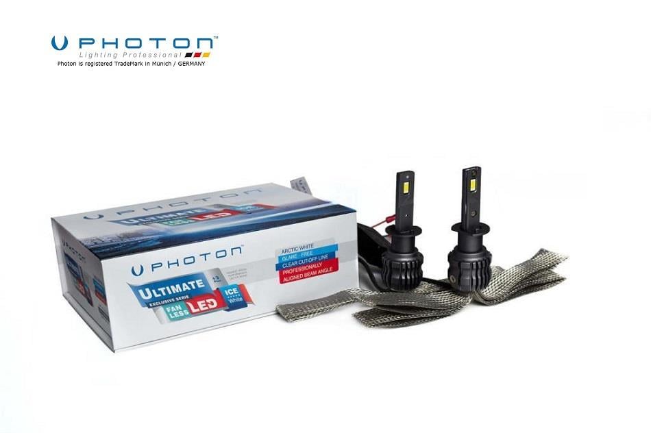 PHOTON 12V H1 CSP LED XENON FAR AMPUL SETİ 6500K 9500 LÜMEN FANSIZ CANBUS