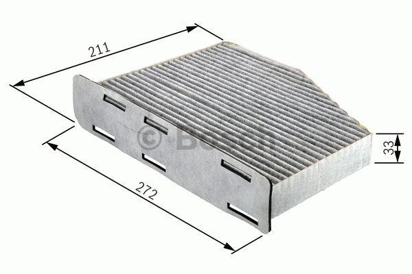 BOSCH POLEN FİLTRESİ (AKTİF KARBON) AUDI-SEAT-SKODA-VW