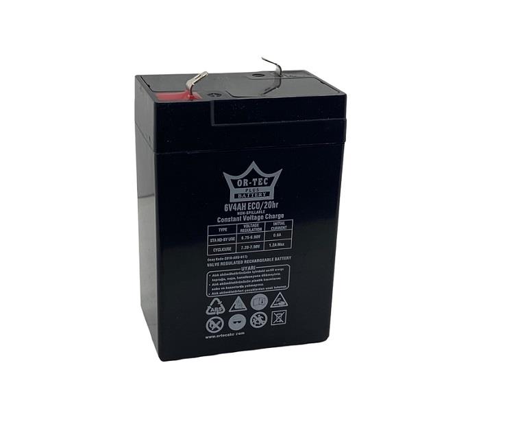 ORTEC 6V 4 AH AKÜ KURU TİP (70*48*101) 