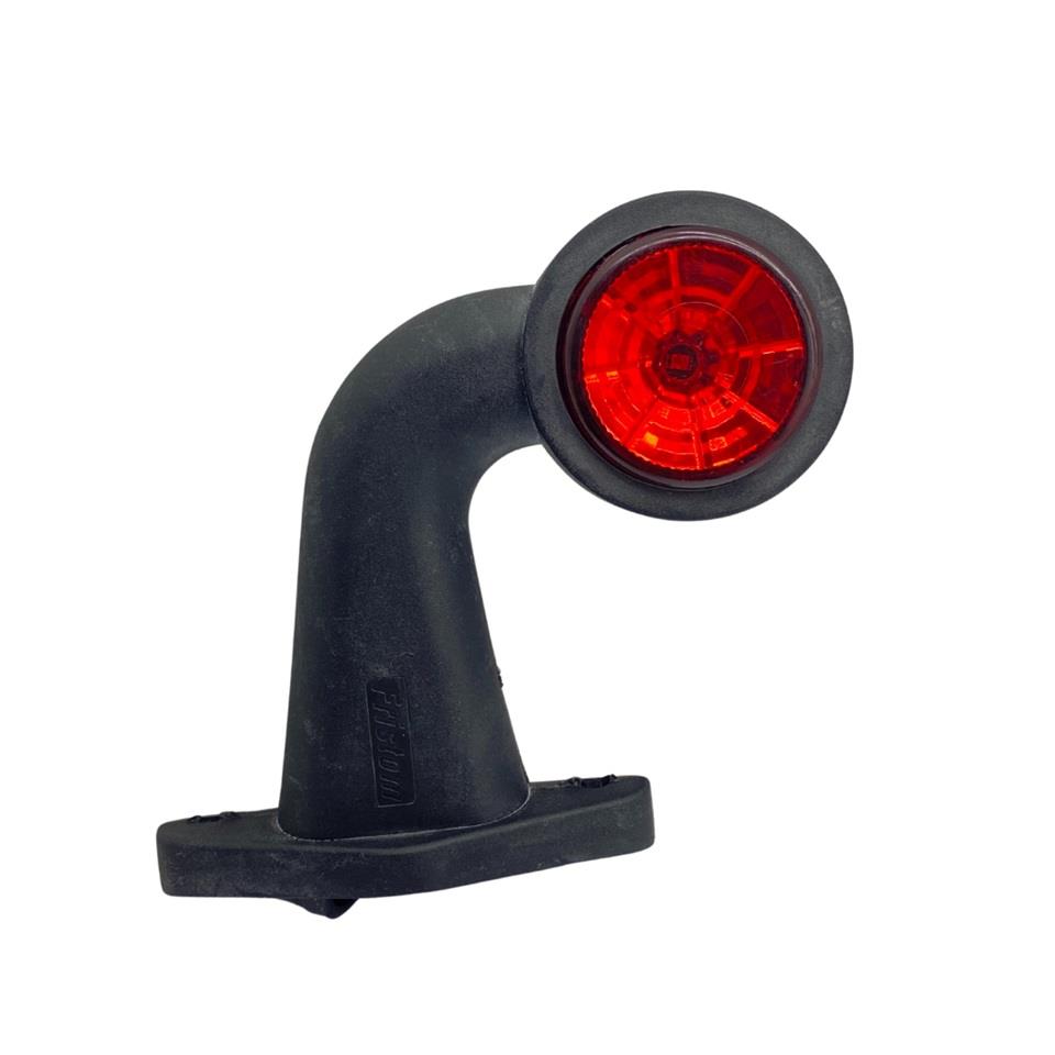 FRISTOM 12V-30V DORSE BOYNUZ LAMBA KISA EĞRİ (LEDLİ) E9