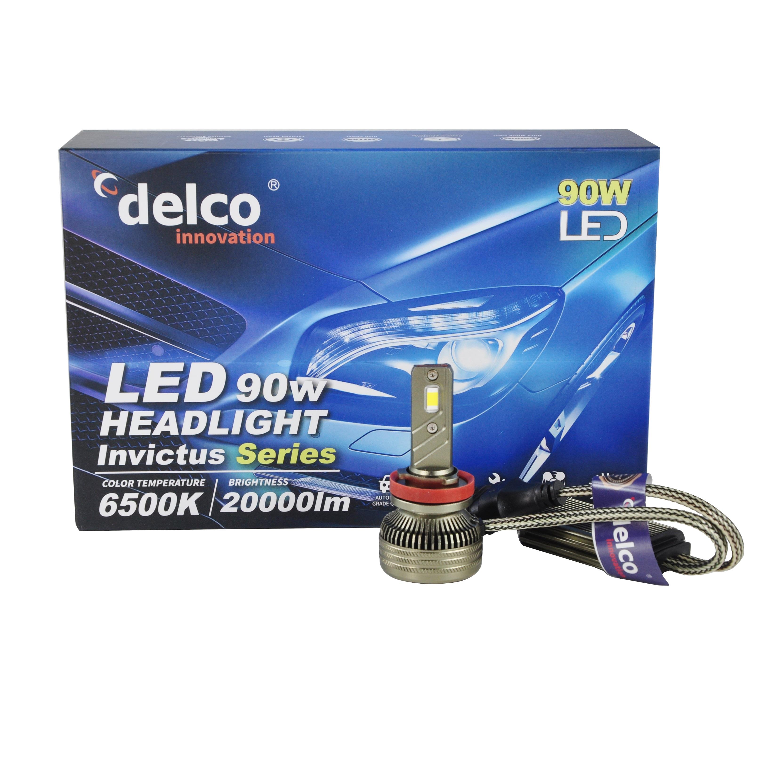 DELCO 9V-36V H11 CSP LED XENON FAR AMPUL SETİ 6500K 20000 LÜMEN 90W CANBUS
