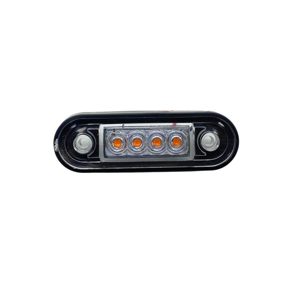 12V-24V PARMAK LAMBA 4-LEDLİ (SARI) (85*28 MM) 