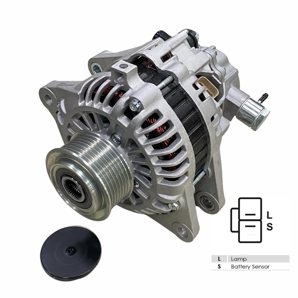 12V ALTERNATÖR DİNAMO VAKUMLU MITSUBISHI TİPİ 110 A HYUNDAI H1/KIA SORENTO 2.5 CRDI 2002-2006