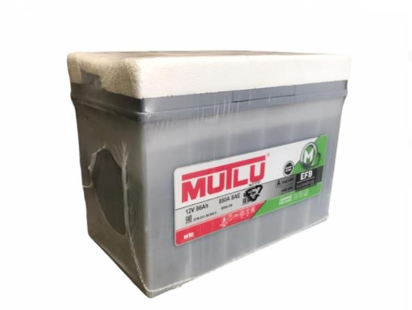 MUTLU 12V 86 AH AKÜ EFB 800 A (EN) (START-STOP) (306*175*224)